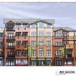 The second concept of the Downtown Durango Condominiums project is much scaled down from the first version and includes parking, condominiums, and retail/commercial space.  Completed under previous employment with RM Bell & Associates.